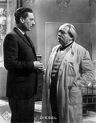 Willy Birgel und Alberth Florath (rechts) in "Diesel", einem Historienfilm aus dem Jahre 1942; Foto: Friedrich-Wilhelm-Murnau-Stiftung